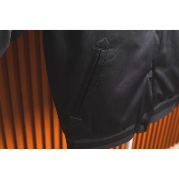 New! Nike Air Jordan Varsity Core Black Jacket for Women | Size: XS | MSRP $175 - Picture 12 of 16